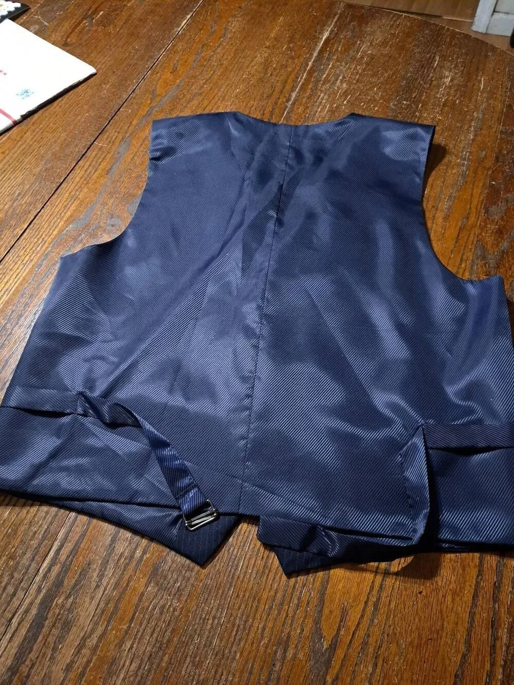 New 40R Umlerto Bonelli 1303 St Angelo Blue Pinstripe Suit Coat Blazer Vest NWT
